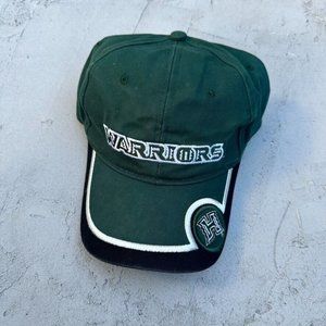 Vintage University Of Hawaii Warriors Green Hat - image 1